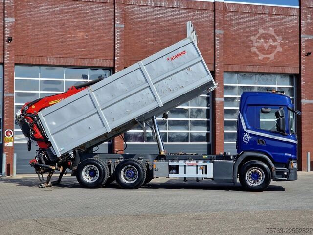 Tipper with crane Scania G500 6x2 - Tipper + Palfinger epsilon M110L - R...