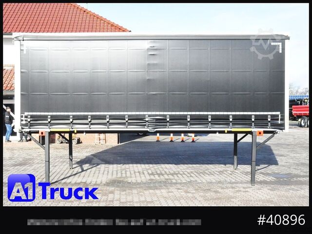 Swap body with flatbed & tarp WECON WPR 745, verzinkt, 2520  innen, Code XL