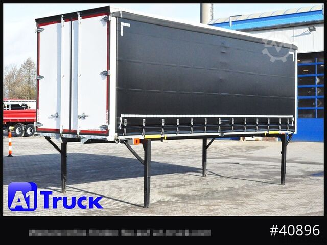 Swap body with flatbed & tarp WECON WPR 745, verzinkt, 2520  innen, Code XL