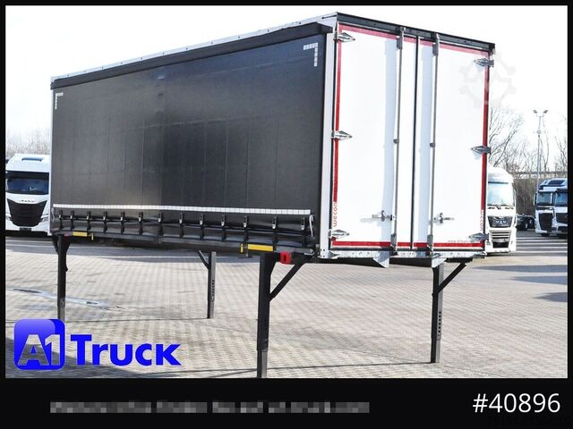 Swap body with flatbed & tarp WECON WPR 745, verzinkt, 2520  innen, Code XL