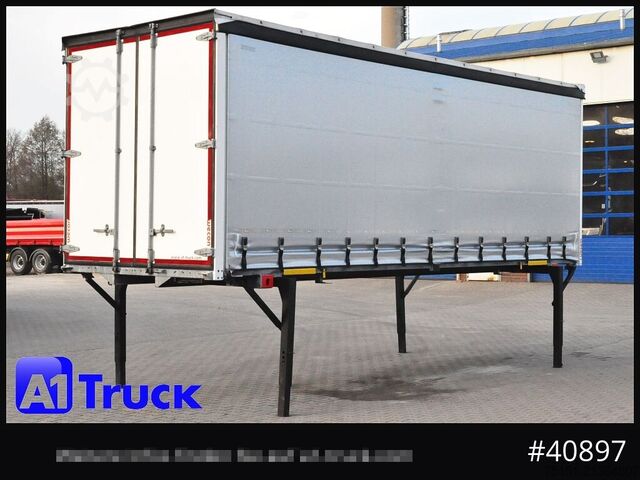 Swap body with flatbed & tarp WECON WPR 745, verzinkt, 2520  innen, Code XL