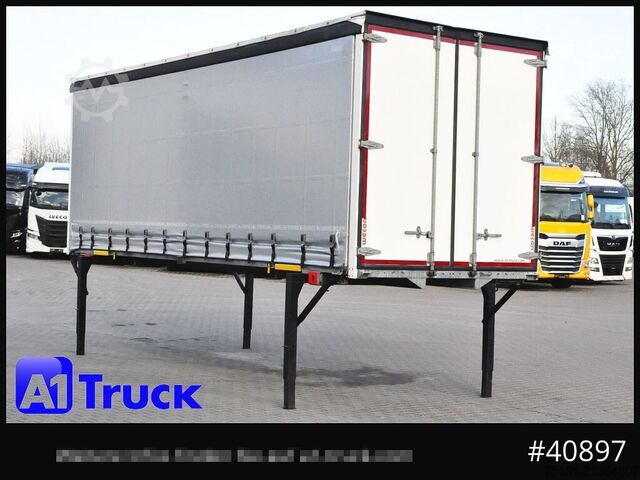 Swap body with flatbed & tarp WECON WPR 745, verzinkt, 2520  innen, Code XL