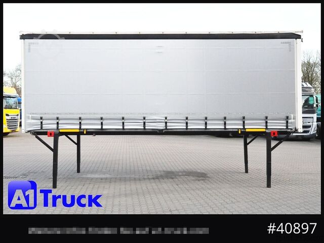 Swap body with flatbed & tarp WECON WPR 745, verzinkt, 2520  innen, Code XL