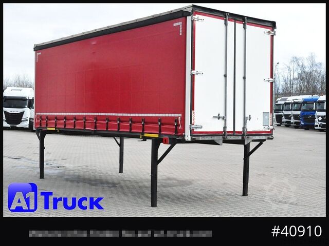 Swap body with flatbed & tarp WECON WPR 745, verzinkt, 2520  innen, Code XL