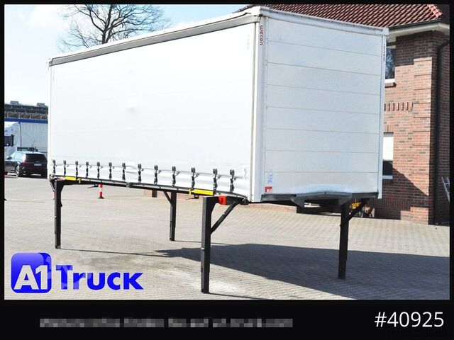 Swap body with flatbed & tarp WECON WPR 745, verzinkt, 2520  innen, Code XL