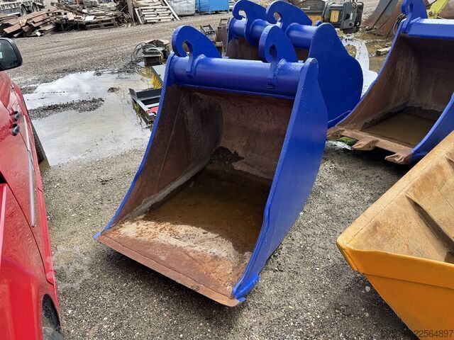 3x excavator buckets, ditch cleaning bucket CAT Verachtert diverse  CW 30 CW40 CAT