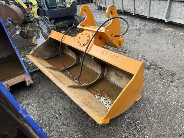 3x excavator buckets, ditch cleaning bucket CAT Verachtert diverse  CW 30 CW40 CAT