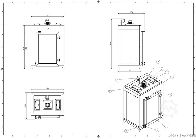 ⭐ Electric powder oven | 18 kW | New | Proton MATOVENB-101610