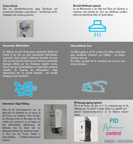 ⭐ Electric powder oven | 18 kW | New | Proton MATOVENB-101610