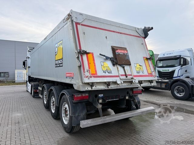 Tipper semitrailer LANGENDORF SKA Kippmulde/Stahl-Alu/33 m³/Plane/Luft-Lift