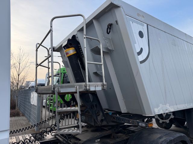 Tipper semitrailer LANGENDORF SKA Kippmulde/Stahl-Alu/33 m³/Plane/Luft-Lift