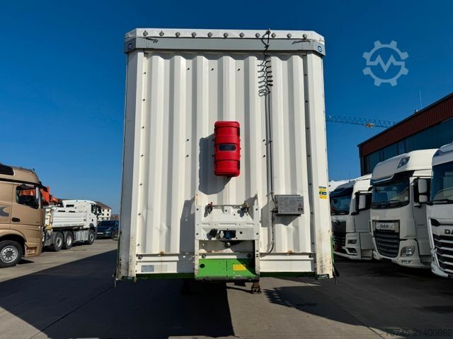 Open semitrailer with tarp KRONE SD *  * HUBDACH * LIFTACHSE * 2,90 M HOCH *