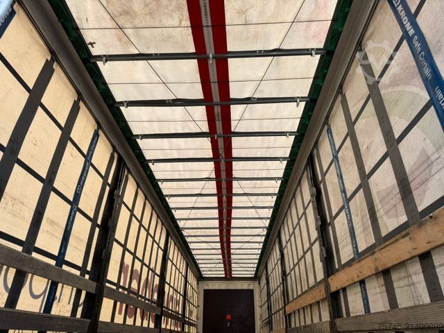 Open semitrailer with tarp KRONE SD *  * HUBDACH * LIFTACHSE * 2,90 M HOCH *