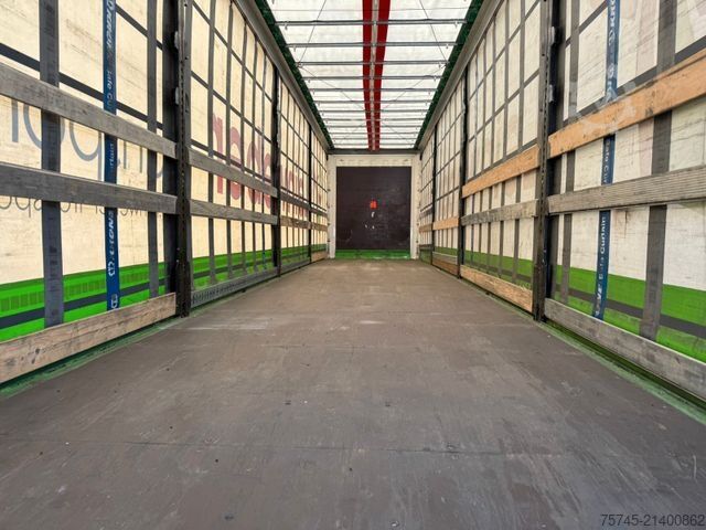 Open semitrailer with tarp KRONE SD *  * HUBDACH * LIFTACHSE * 2,90 M HOCH *