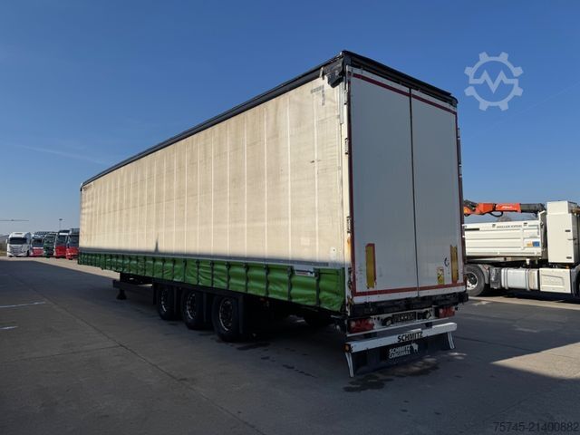 Open semitrailer with tarp SCHMITZ CARGOBULL SCB*S3T *  * HUBDACH * LIFTACHSE * VOLUMEN*