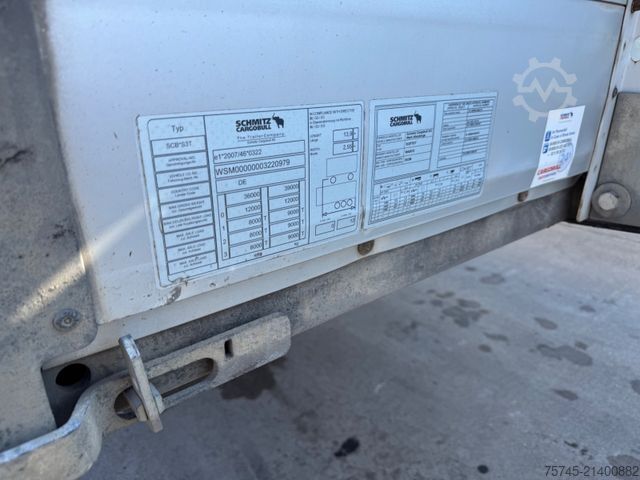 Open semitrailer with tarp SCHMITZ CARGOBULL SCB*S3T *  * HUBDACH * LIFTACHSE * VOLUMEN*