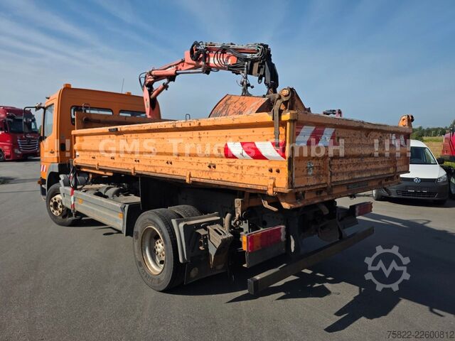 Kipper LKW MERCEDES-BENZ Atego 1218 / Kipper+Kran / load 5,2ton / E3