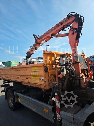 Kipper LKW MERCEDES-BENZ Atego 1218 / Kipper+Kran / load 5,2ton / E3