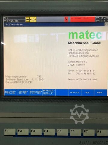 Machining center Matec 30 LD