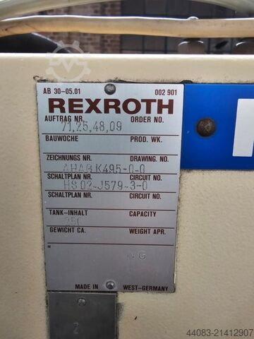 Hydraulic Pumps Unit MANNESMANN REXROTH Hydraulik