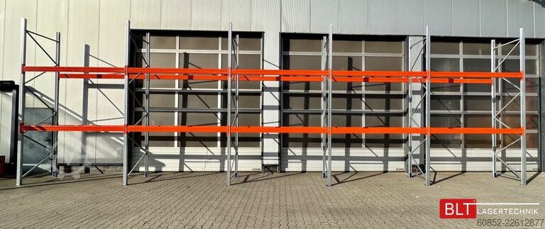 Heavy-duty shelf ca. 14 lfm Palettenregale H: 450cm Fachlast: 3000 kg , 45 Palettenplätze