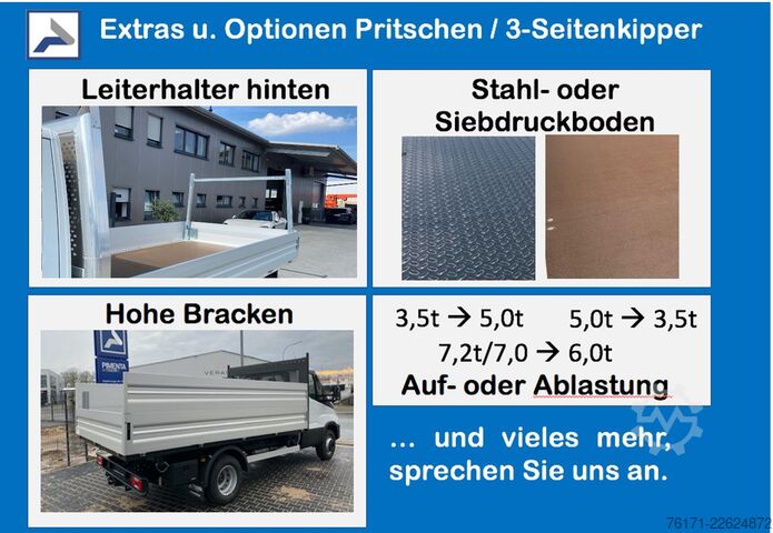 Pritschenwagen IVECO Daily 70C18HP PRITSCHE 4,80m x 2,35mB AHK Luftfe