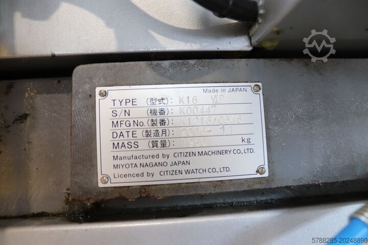 Citizen K16 VIP – Swiss automatic lathe Citizen K16 VIP