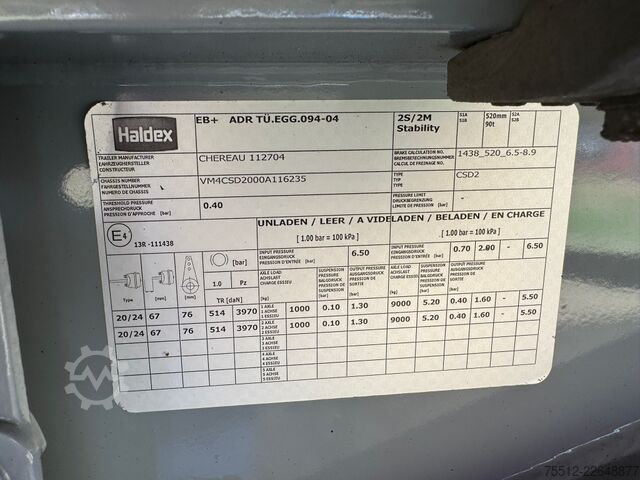Refrigerated/frozen transport Chereau 2 Asser / Carrier Vector 1950 MT / Duo Temp / T...