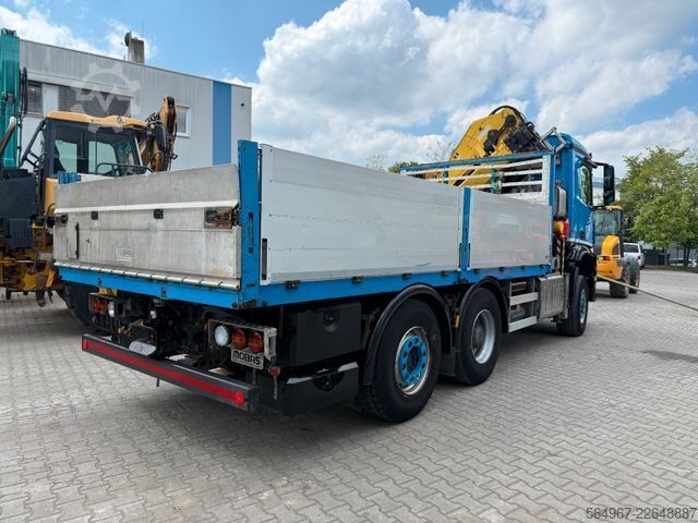 Flatbed truck MERCEDES-BENZ 2751 Arocs Pritsche + Kran Retarder