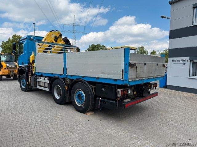Flatbed truck MERCEDES-BENZ 2751 Arocs Pritsche + Kran Retarder