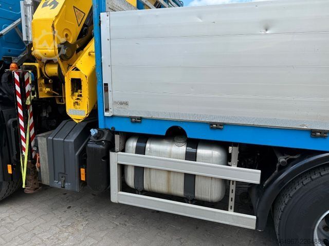 Flatbed truck MERCEDES-BENZ 2751 Arocs Pritsche + Kran Retarder