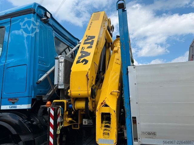 Flatbed truck MERCEDES-BENZ 2751 Arocs Pritsche + Kran Retarder