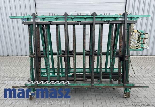 Double-sided trapezoidal pneumatic press TECH-FA 