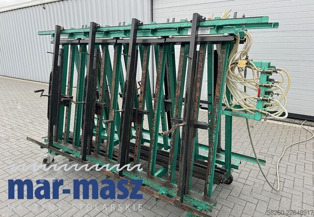 Double-sided trapezoidal pneumatic press TECH-FA 