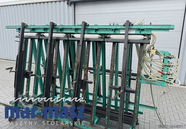 Double-sided trapezoidal pneumatic press TECH-FA 