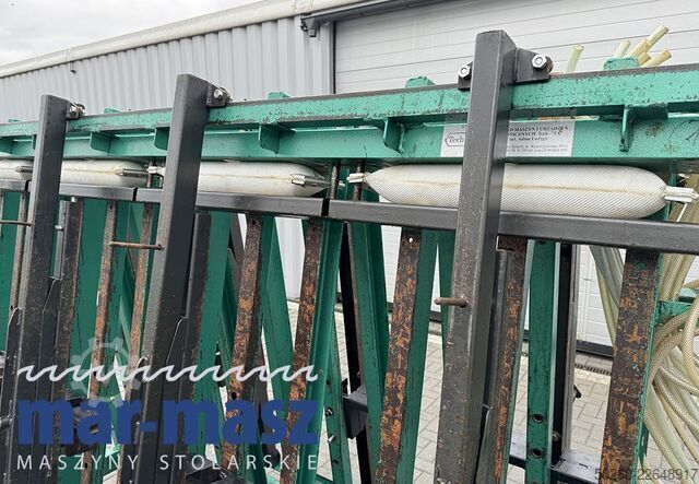 Double-sided trapezoidal pneumatic press TECH-FA 