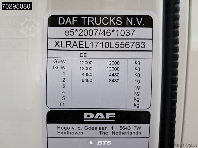 Box truck DAF XB 230 4X2 FA DC 12t - Paccar Body Koffer