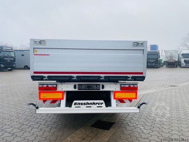 Open semitrailer KÄSSBOHRER Bordwandauflieger Twistlocks