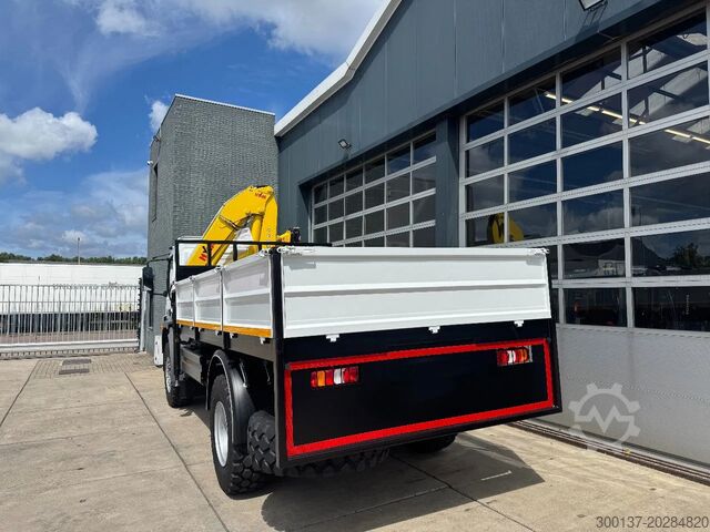 Crane truck Mercedes-Benz Atego Atego 1725 4x4 Flatbed with Hyva HB120 Crane
