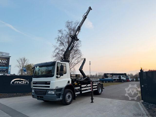 Kipper LKW DAF CF 75.250 Abrollkipper KRAN FUNK