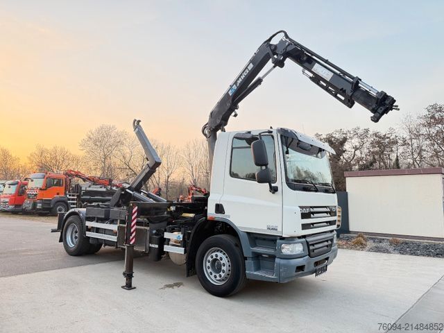 Kipper LKW DAF CF 75.250 Abrollkipper KRAN FUNK