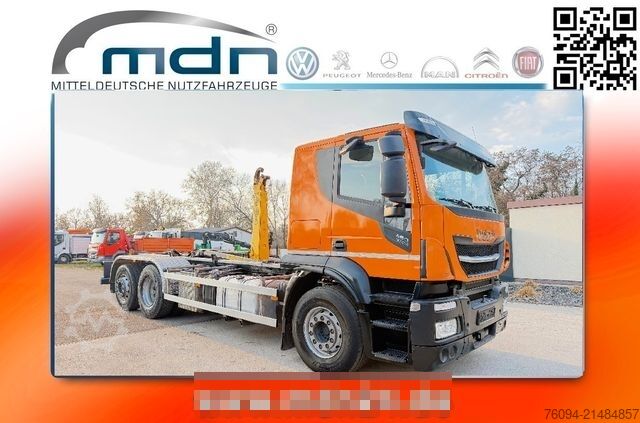 Abrollkipper IVECO Stralis X-Way 460 6x2 Abrollkipper lift/lenk AHK