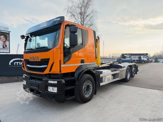 Abrollkipper IVECO Stralis X-Way 460 6x2 Abrollkipper lift/lenk AHK