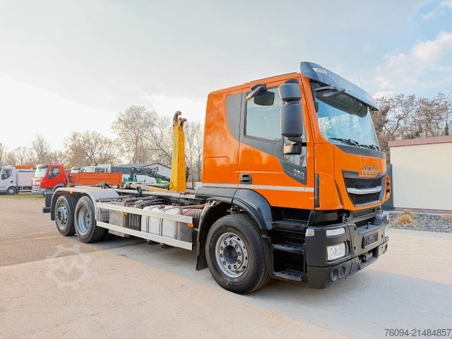 Abrollkipper IVECO Stralis X-Way 460 6x2 Abrollkipper lift/lenk AHK