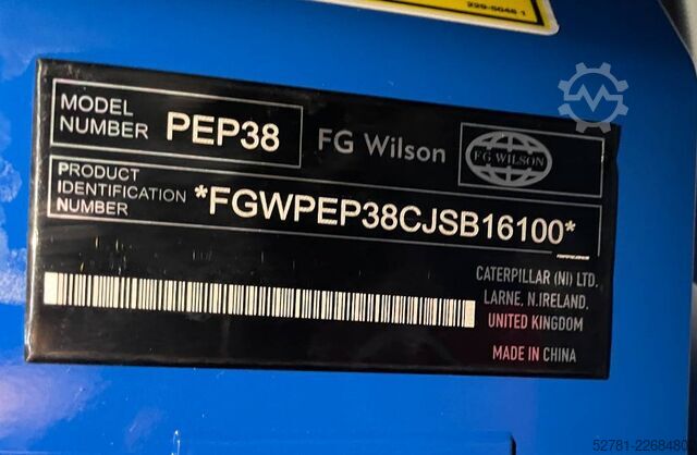 Generator set FG Wilson P65-5 - 65 kVA Genset - DPX-16006