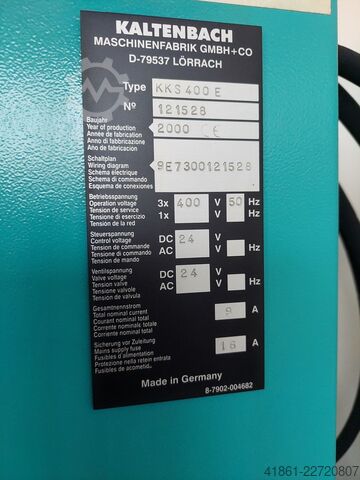 Hydr. Metallkreissägemaschine KALTENBACH KKS 400 E