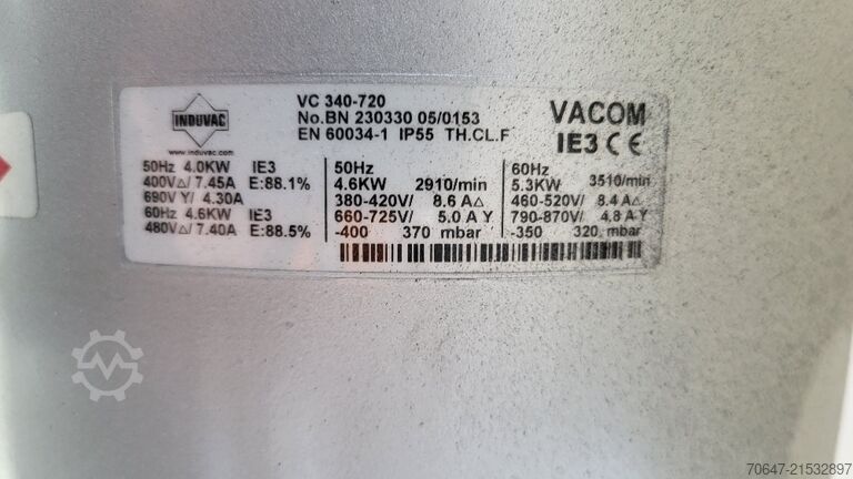 Trockenlufttrockner mit Vakuumpumpe Motan ADC 200/10/20