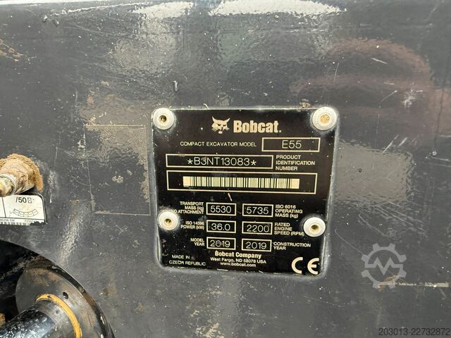 Kettenbagger BOBCAT E55 Tiltrotator / 5.100 h