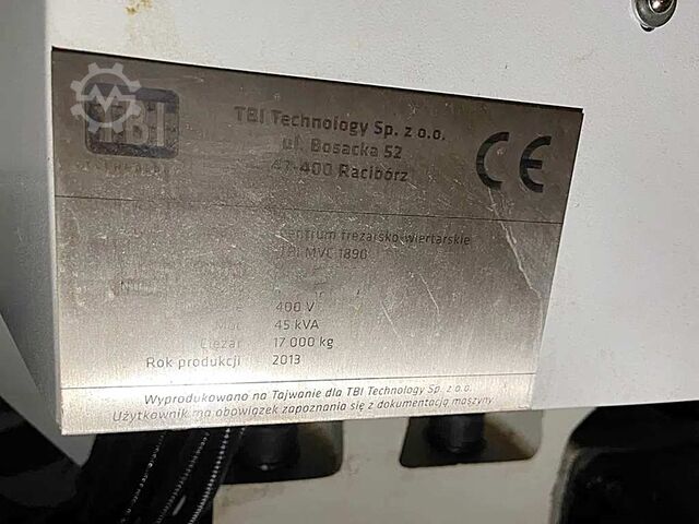 CNC Machining Center TBI MVC 1890