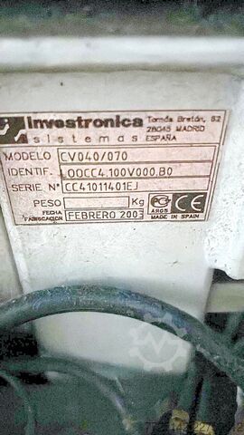 Automatic multi-ply cutting machine Investronica CV040/070